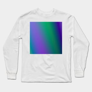 blue green orange texture art Long Sleeve T-Shirt